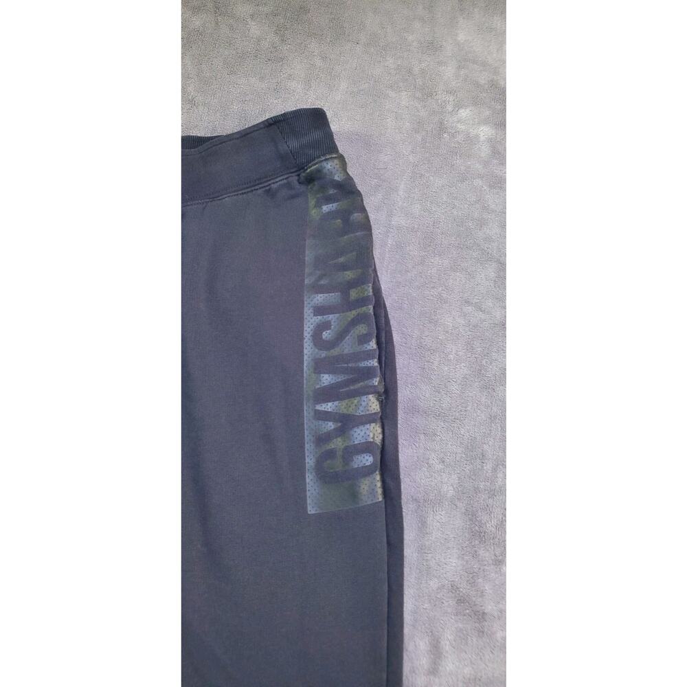 Gymshark Bold Jogger Mens Sz S Black Graphic Sweatpants A1A3W C28-94 - Picture 5 of 11